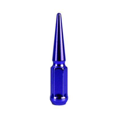Mishimoto Steel Spiked Lug Nuts M12 x 1.5, 24-Piece Set in Blue – Aggressive Style and Durable Fitment