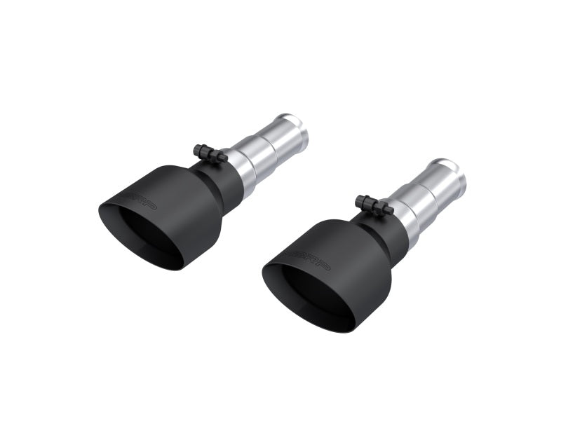 MBRP T5199BLK Black Coated Exhaust Tips for Ram 1500 2019-2020 – Dual Wall, 5 Inch Outer Diameter, Angle Cut, Sold in Pairs