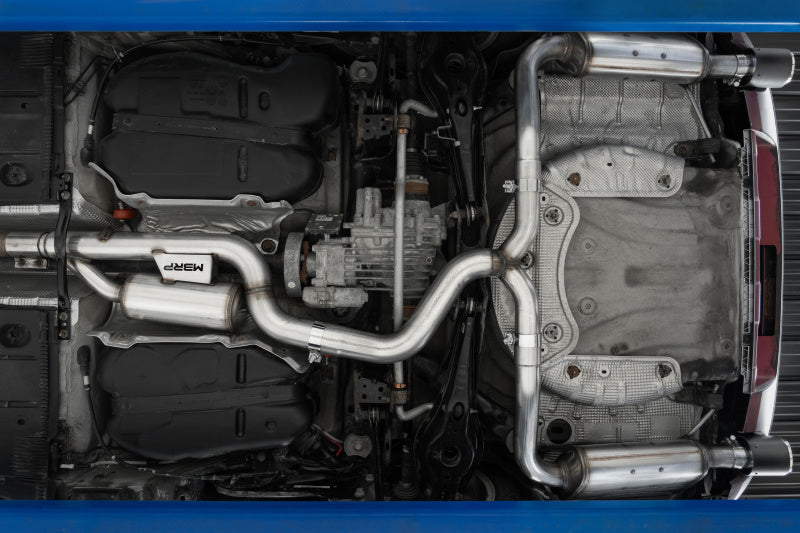 MBRP Armor Pro Series Cat-Back Exhaust System for 2017-2019 VW Golf SportWagen & Alltrack 1.8T - T304 Stainless Steel with Carbon Fiber Tips