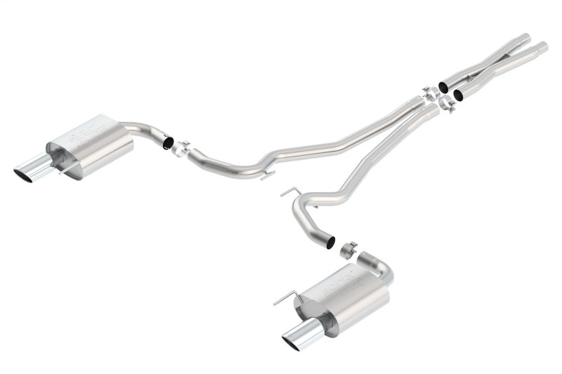 Borla Atak S Cat-Back Exhaust System for 2015-2017 Ford Mustang GT 5.0L V8 with 2.5-inch Pipe and 4-inch Tip