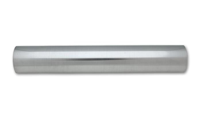 Vibrant 2.25-inch OD Universal Aluminum Tubing - Polished, 18-inch Length