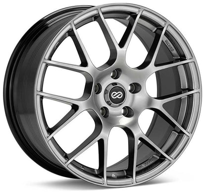 Enkei Raijin 18x8.5 Inch Hyper Silver Alloy Wheel with 38mm Offset and 5x120 Bolt Pattern