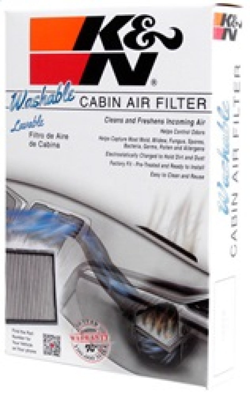K&N Engineering VF1001 Washable Cabin Air Filter for Nissan Frontier, Xterra, Suzuki Equator