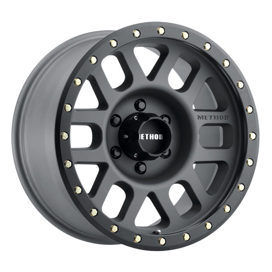 Method MR309 Grid 17-Inch x 8.5-Inch Wheel with 6x5.5 Bolt Pattern and Titanium Finish