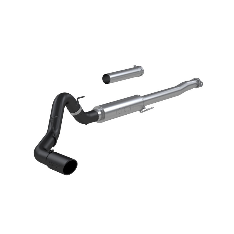 MBRP Armor BLK Series 4-inch Black-Coated Aluminum Steel Cat-Back Exhaust System for 2021-2022 Ford F-150 5.0L V8
