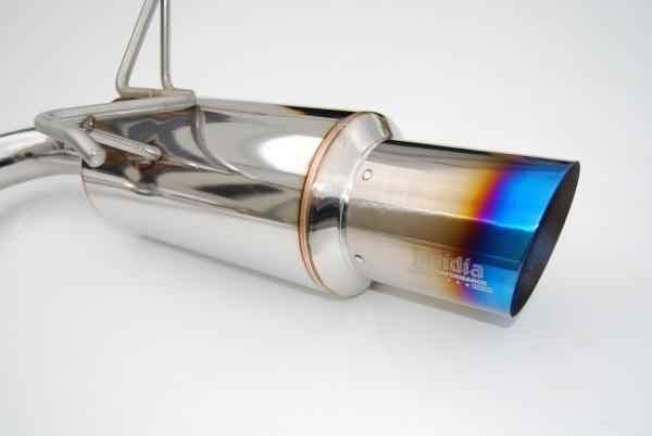 Invidia 08-11 STi Hatch / 11 WRX Hatch Dual N1 Single Layer Titanium Tipped Cat-back Exhaust