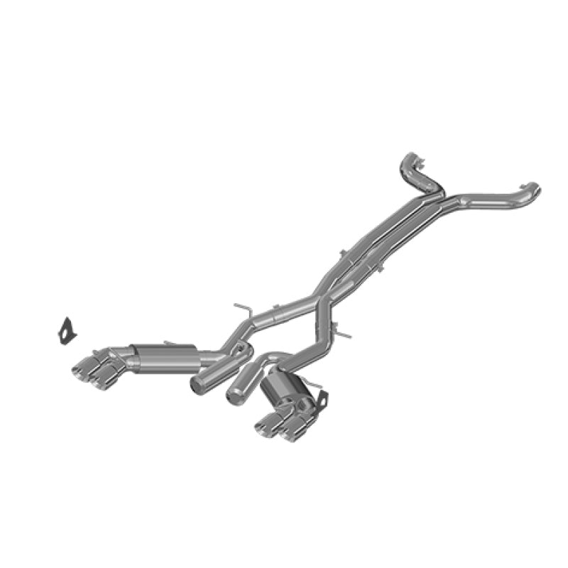 MBRP Armor Plus Series 3-inch Dual Cat-Back Exhaust System with Quad Tips for Chevrolet Camaro (2016-2021) | T409 Stainless Steel