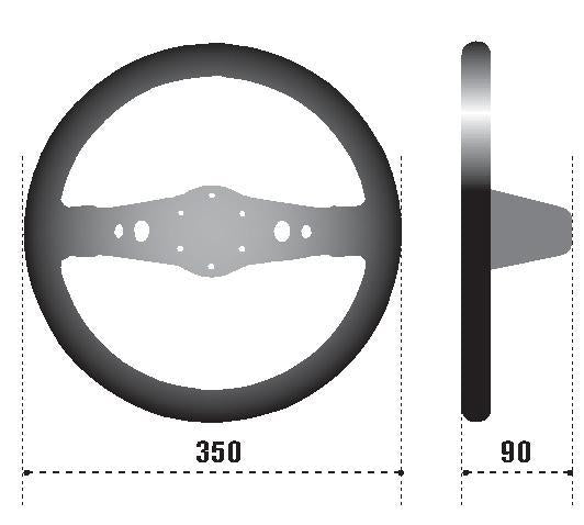 Sparco 215 Suede Black Steering Wheel - Part Number 015R215CSN