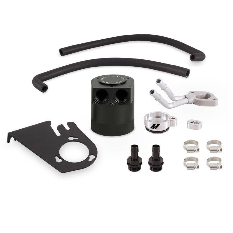 Mishimoto 11-16 Ford 6.7L Powerstroke High-Flow Baffled Oil Catch Can Kit Part MM-BCC-F2D-11BE
