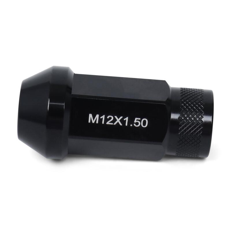 BLOX Racing Street Series Forged Lug Nuts in Black - 12 x 1.5mm, Set of 16