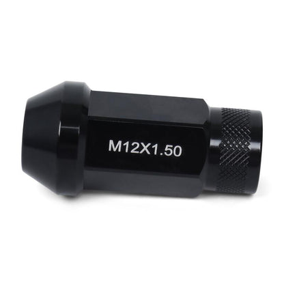BLOX Racing Street Series Forged Lug Nuts - Black 12 x 1.5mm - Set of 20