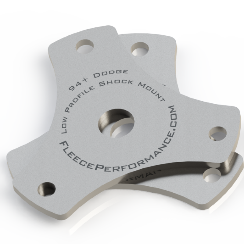 Fleece Performance Low Profile Shock Mounts for Dodge Ram 2500 and 3500 – Part Number FPE-LPSM