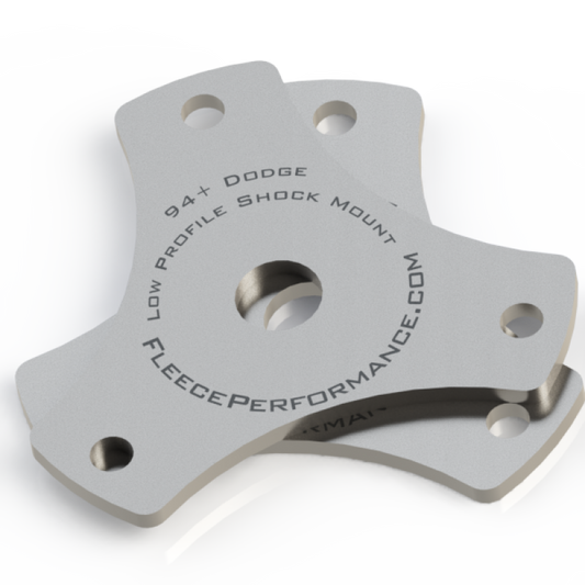Fleece Performance Low Profile Shock Mounts for Dodge Ram 2500 and 3500 – Part Number FPE-LPSM
