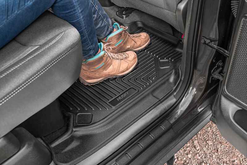 Husky Liners 19-23 Chevy Silverado 1500 Crew Cab/Double Cab X-Act Contour Front Black Floor Liners