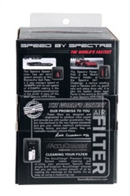 Spectre Adjustable Conical Air Filter 2-1/2 Inch Tall – Red Synthetic Media for 3, 3-1/2, and 4 Inch Tubes