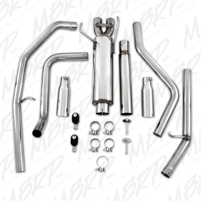 MBRP Armor Plus Series Cat Back Exhaust System for 2003 Dodge Ram 1500 with 5.7L Hemi - Dual Split Rear Exit