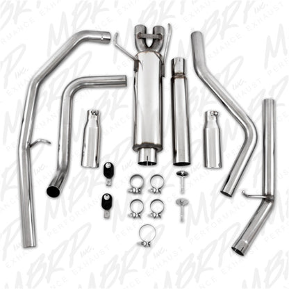 MBRP Armor Plus Series Cat Back Exhaust System for 2003 Dodge Ram 1500 with 5.7L Hemi - Dual Split Rear Exit