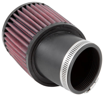 K&N Engineering Universal Rubber Round Straight Air Filter with 20 Degree Angled Flange - 2-7/16 Inch Flange Diameter