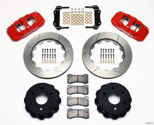 Wilwood AERO4 Rear Truck Brake Kit 14.25-inch for 1999-2010 GM 1500 SUVs - Red