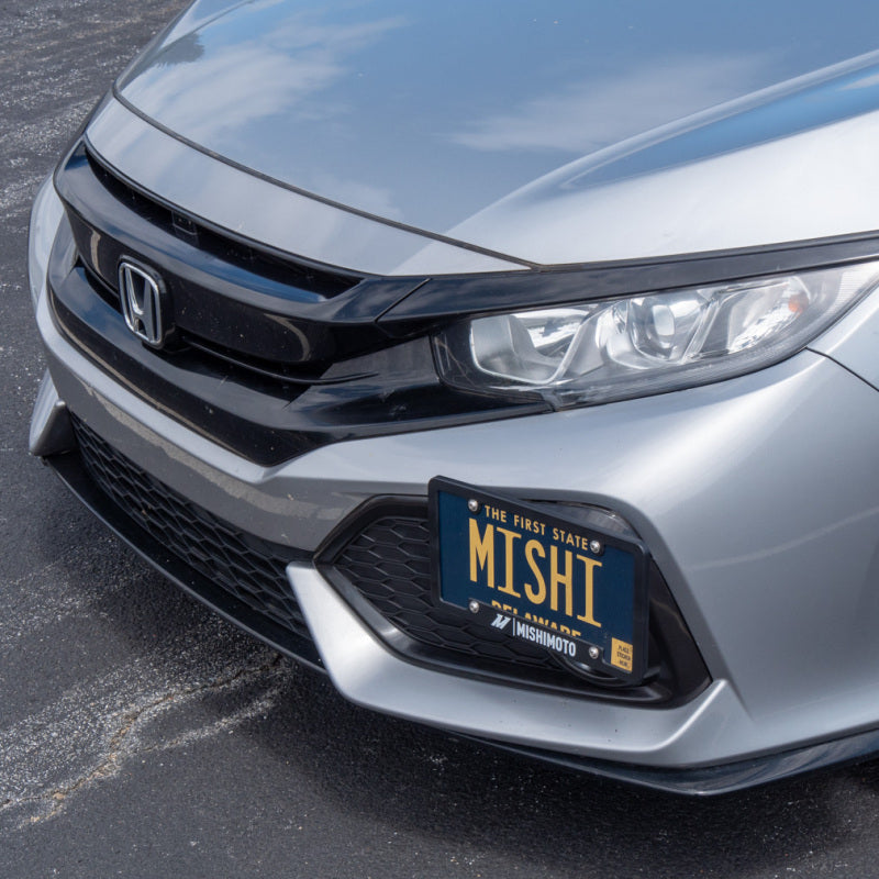 Mishimoto 17-21 Honda Civic License Plate Relocation Kit - Supports Better Airflow and Seamless Fit
