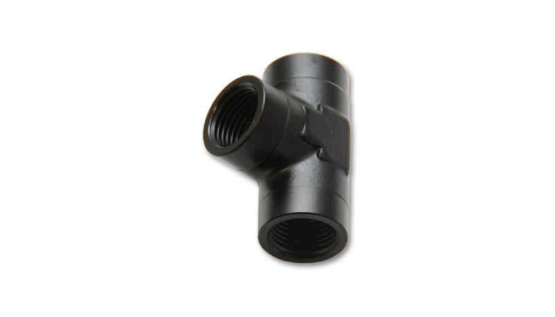 Vibrant 1/8 inch NPT Female Pipe Tee Adapter - Aluminum Fitting for Automotive Applications