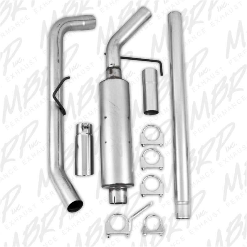 MBRP Armor Lite Series Cat Back Exhaust System for 2004-2008 Ford F-150 - Single Side Exit