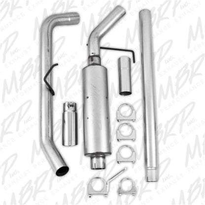 MBRP Armor Lite Series Cat Back Exhaust System for 2004-2008 Ford F-150 - Single Side Exit