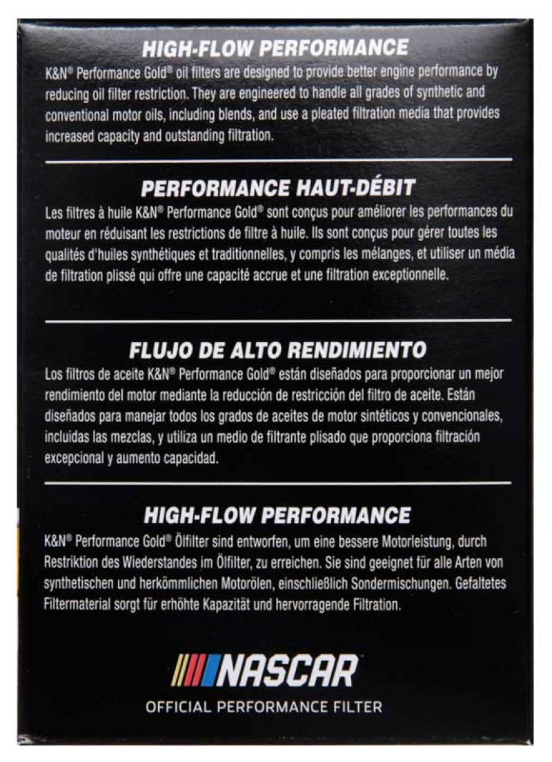 K&N Engineering HP-7023 Performance Oil Filter for Toyota and Lexus Vehicles