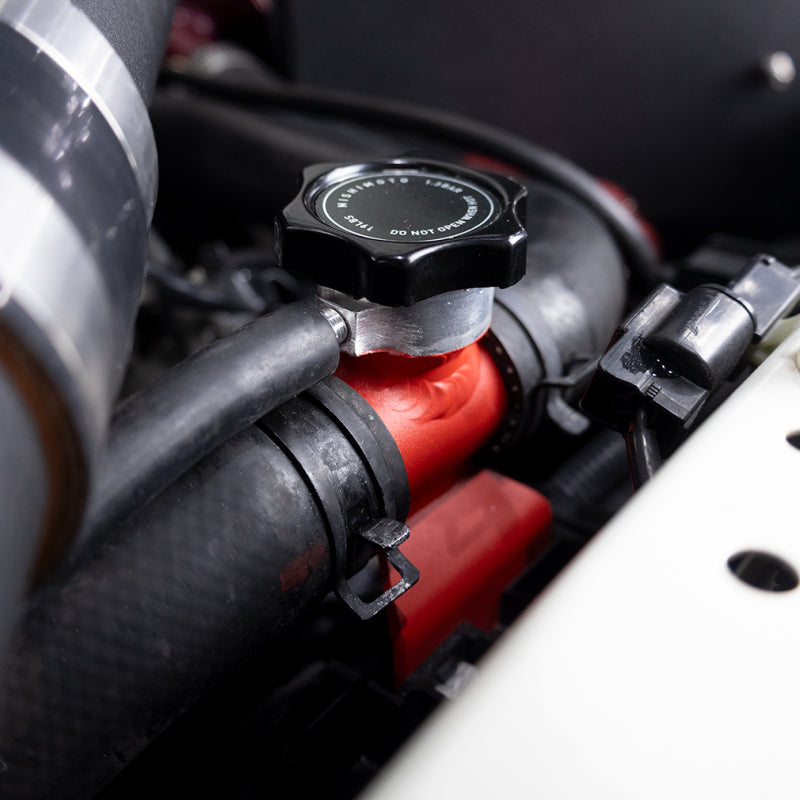 Mishimoto All-Aluminum Coolant Fill Inlet for 2008-2015 Mitsubishi Lancer Evo X - Black