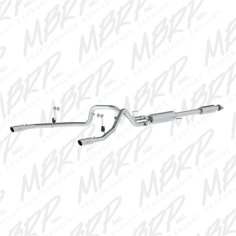 MBRP Armor Plus Series 2015-2016 Ford F-150 5.0L Dual Rear Exit T409 Stainless Steel Exhaust System