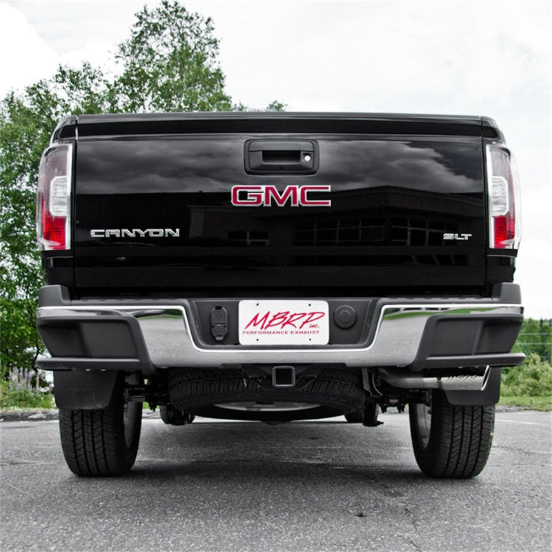 MBRP Armor BLK Series Cat Back Exhaust System for Chevrolet Colorado and GMC Canyon 2015-2016 with 3-inch Single Side Exit and Black Coated Finish