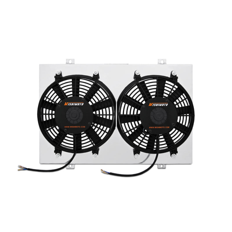 Mishimoto 1993-1995 Mazda RX-7 Aluminum Fan Shroud Kit with Dual 12-inch Fans for LS Swap Radiator