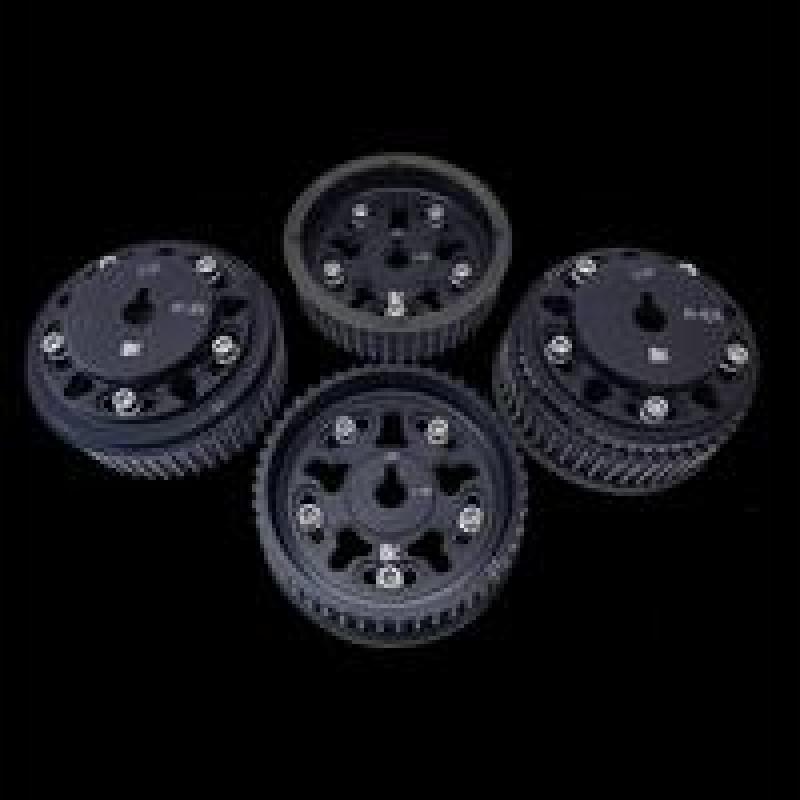 Brian Crower Adjustable Cam Gears Black for Subaru EJ205/EJ257 Set of 4 - High-Performance Engine Timing Components