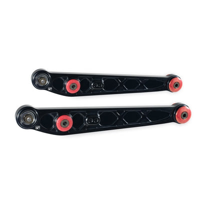 Skunk2 Racing EK Alpha Series Rear Lower Control Arm Set for Honda Civic - Black