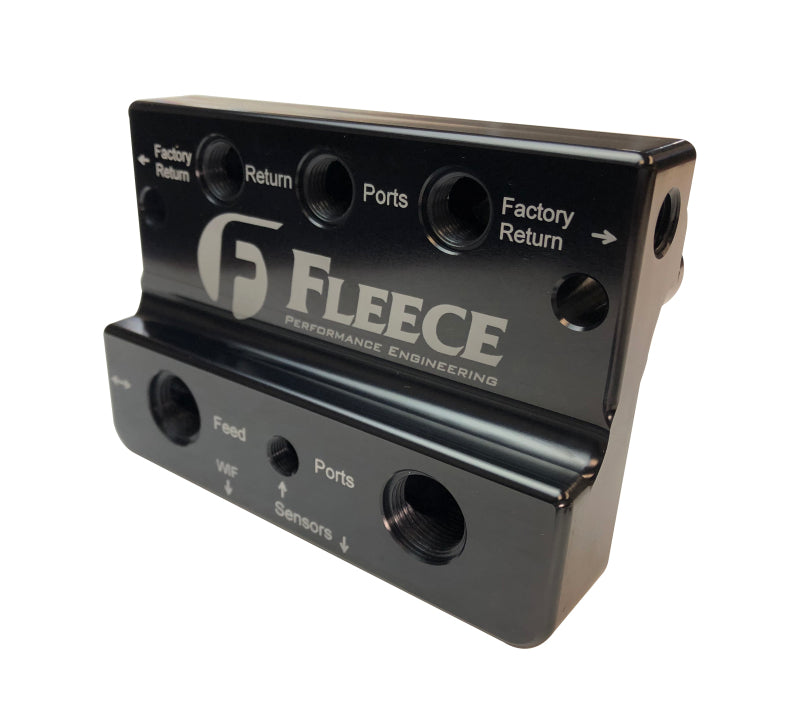 Fleece Performance 10-12 Dodge 6.7L Cummins 4th Gen Fuel Distribution Block FPE-FFD-RF-4G
