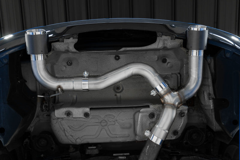 MBRP Armor Pro Series 17-21 BMW M240i 3.0L Dual Rear Exit Exhaust System with T304 Stainless Steel and Carbon Fiber Tips