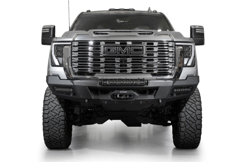 Addictive Desert Designs Phantom Front Bumper with Winch for 2024-2025 GMC Sierra 2500/3500 HD - Hammer Black