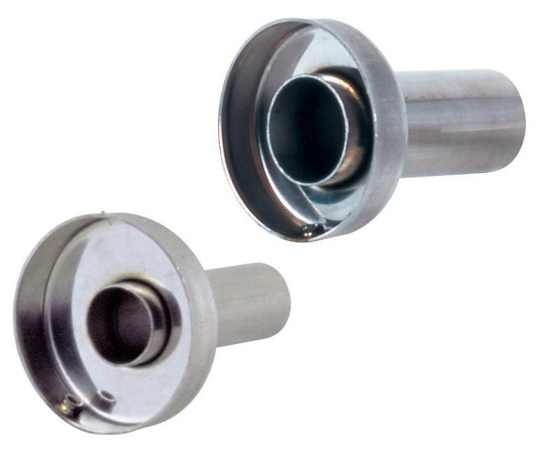Vibrant Performance 3.90 Inch Inner Silencer Muffler with 2.5 Inch Tubing and Stainless Steel Construction