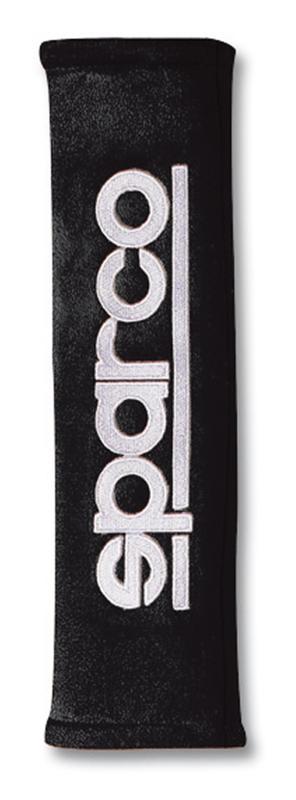 Sparco Belt Pad 2-Inch Alcantara Black - Comfortable Automotive Safety Accessory