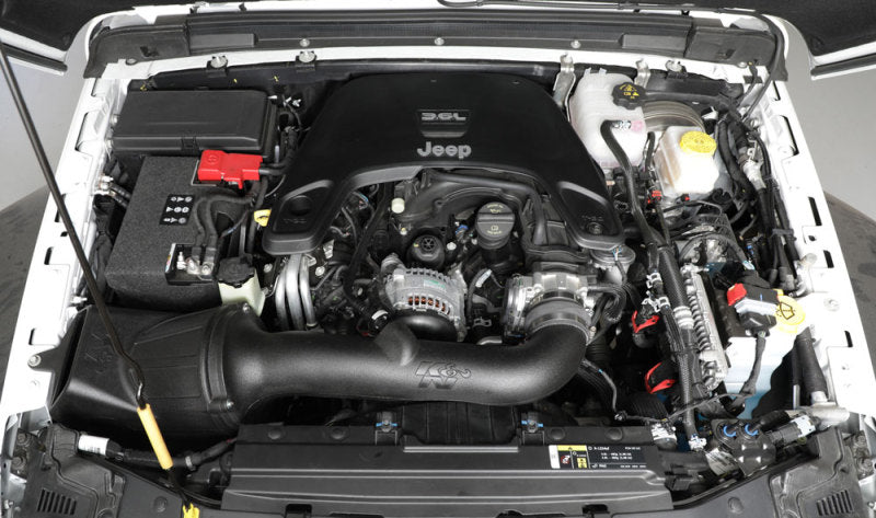 K&N Engineering 63-1576 Enclosed Cold Air Intake System for 2018-2019 Jeep Wrangler JL V6-3.6L
