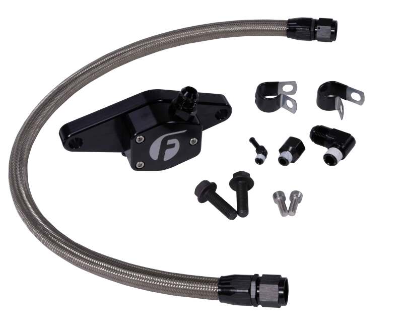 Fleece Performance 94-98 12V Cummins Coolant Bypass Kit with Stainless Steel Braided Line