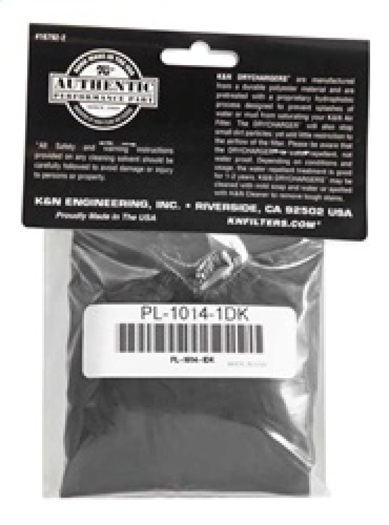 K&N Engineering Polaris Black Round Drycharger Air Filter Wrap Part PL-1014-1DK