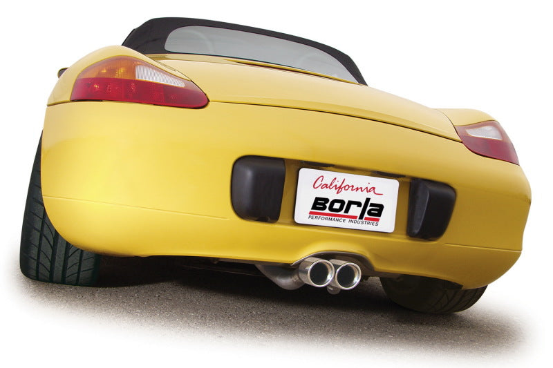 Borla 00-04 Porsche Boxster 3.2L 6-Cylinder Manual Transmission Stainless Steel Cat-Back Exhaust