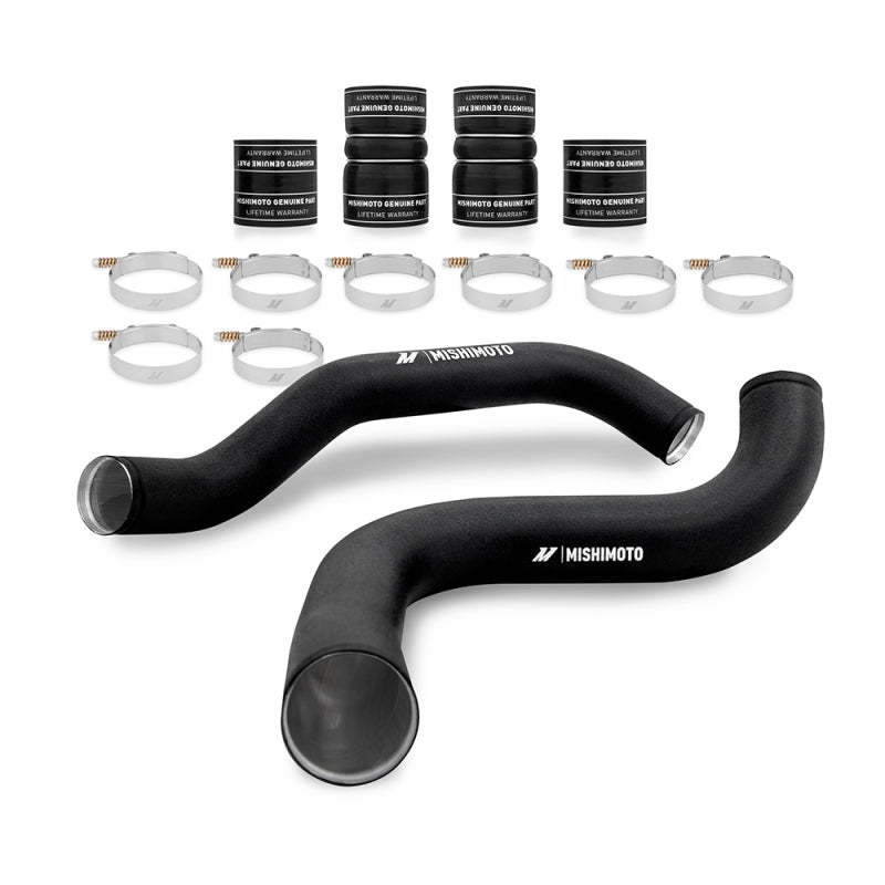 Mishimoto 99-03 Ford 7.3L Powerstroke PSD Intercooler Pipe and Boot Kit - Wrinkle Black