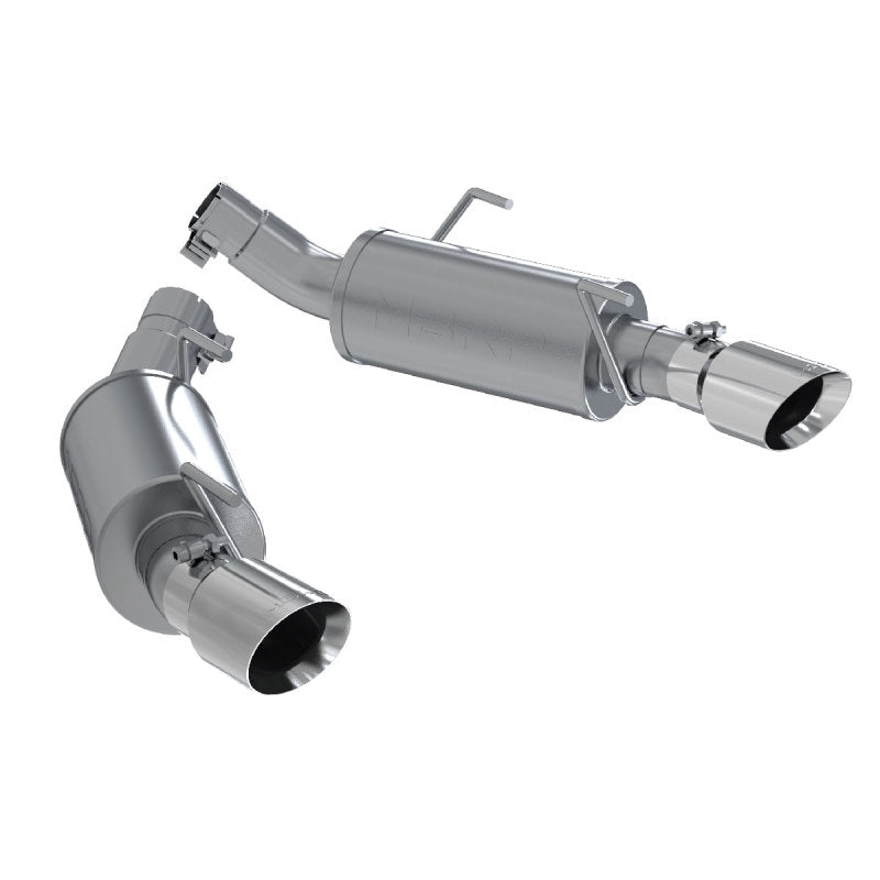 MBRP Armor Pro Series Dual Mufflers Axle Back Exhaust System for Ford Mustang 2005-2010 - T304 Stainless Steel