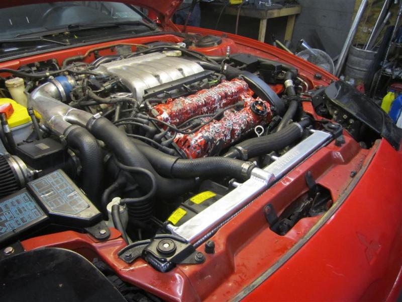 Mishimoto 91-99 Mitsubishi 3000GT Turbo Manual Aluminum Radiator - Efficient Engine Cooling