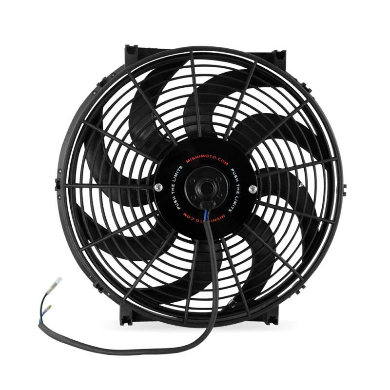 Mishimoto 14 Inch Curved Blade Electric Fan – High-Flow Cooling Solution for Automotive Applications