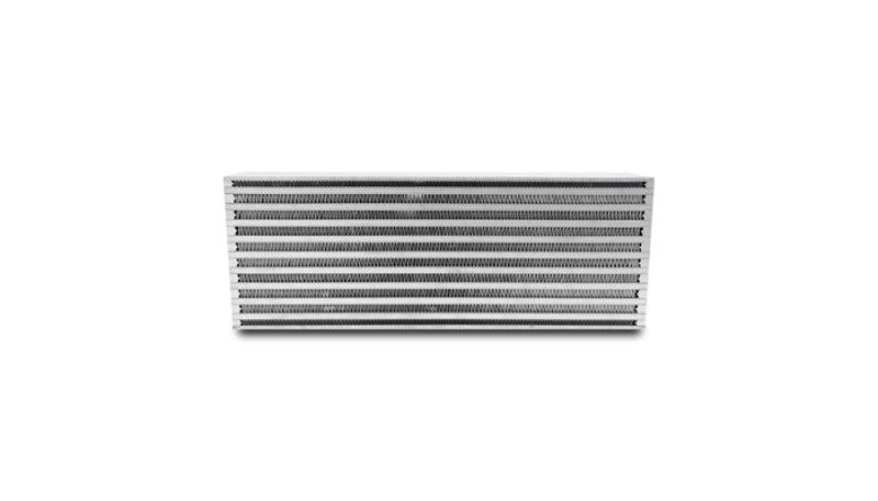 Vibrant Air-to-Air Intercooler Core - Horizontal Flow Bar and Plate Design - 18 x 6.5 x 3.25 Inches