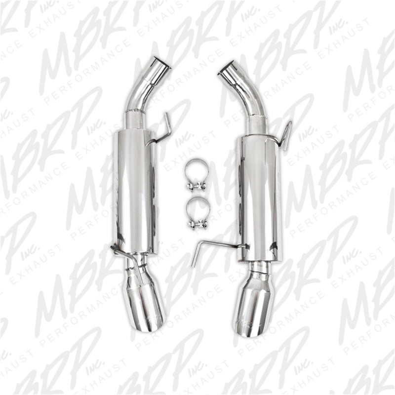 MBRP Armor Pro Series Dual Mufflers Axle Back Exhaust System for Ford Mustang 2005-2010 - T304 Stainless Steel