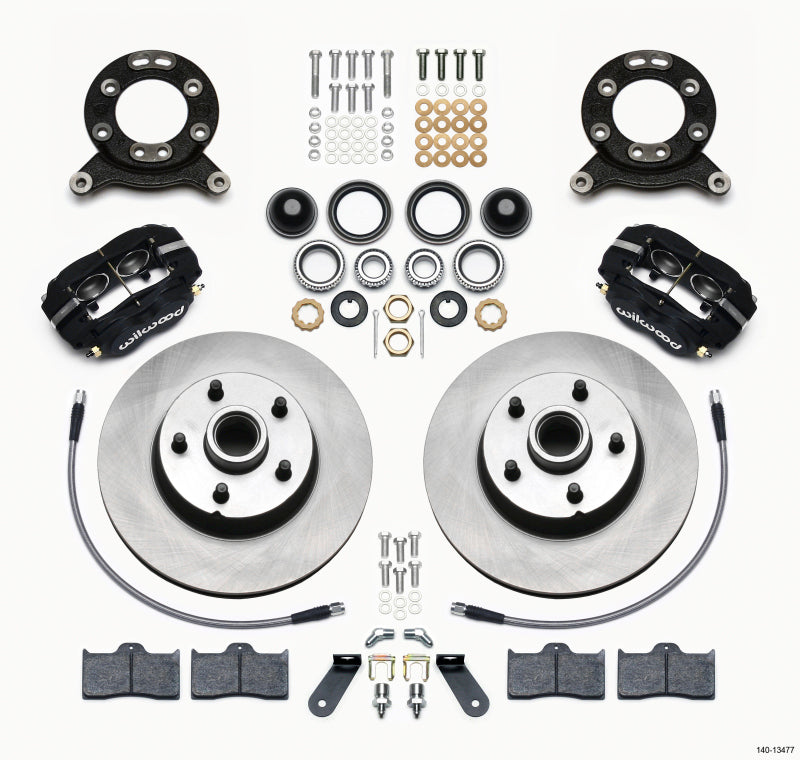 Wilwood Forged Dynalite-M Front Disc Brake Kit for 1970-1973 Ford Mustangs - 11.30 inch Rotors